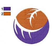 Leaf Logo Embroidery Design 04